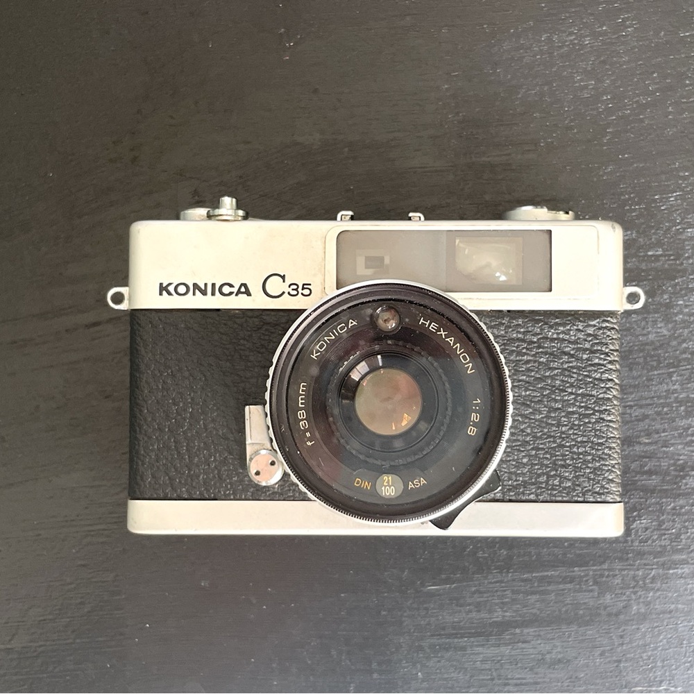 Konica C35 Black and Silver Camera 35mm
